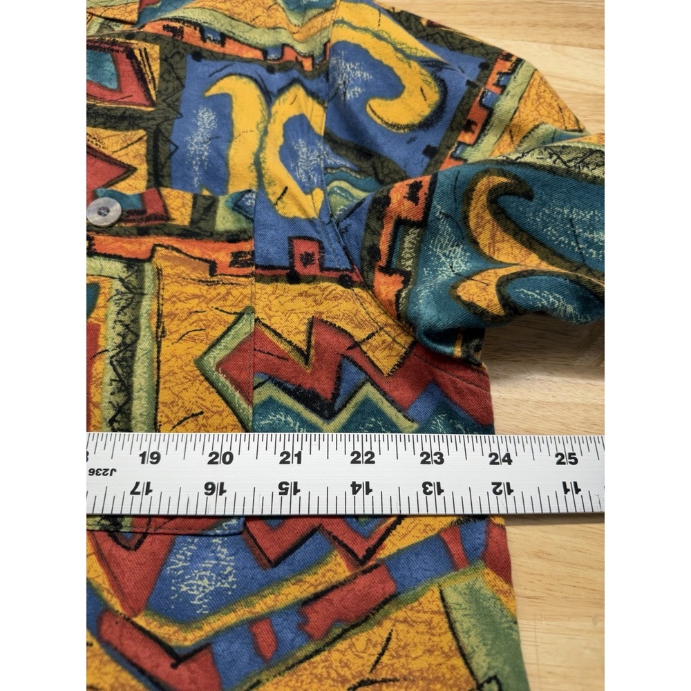 The Territory Ahead Shirt Men's M Aztec Southwest Sun Geometric Short Sleeve VTG - Picture 5 of 7